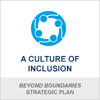 Eine Symbolgrafik, die eine Kultur der Inklusion aus dem Beyond Boundries-Strategieplan darstellt