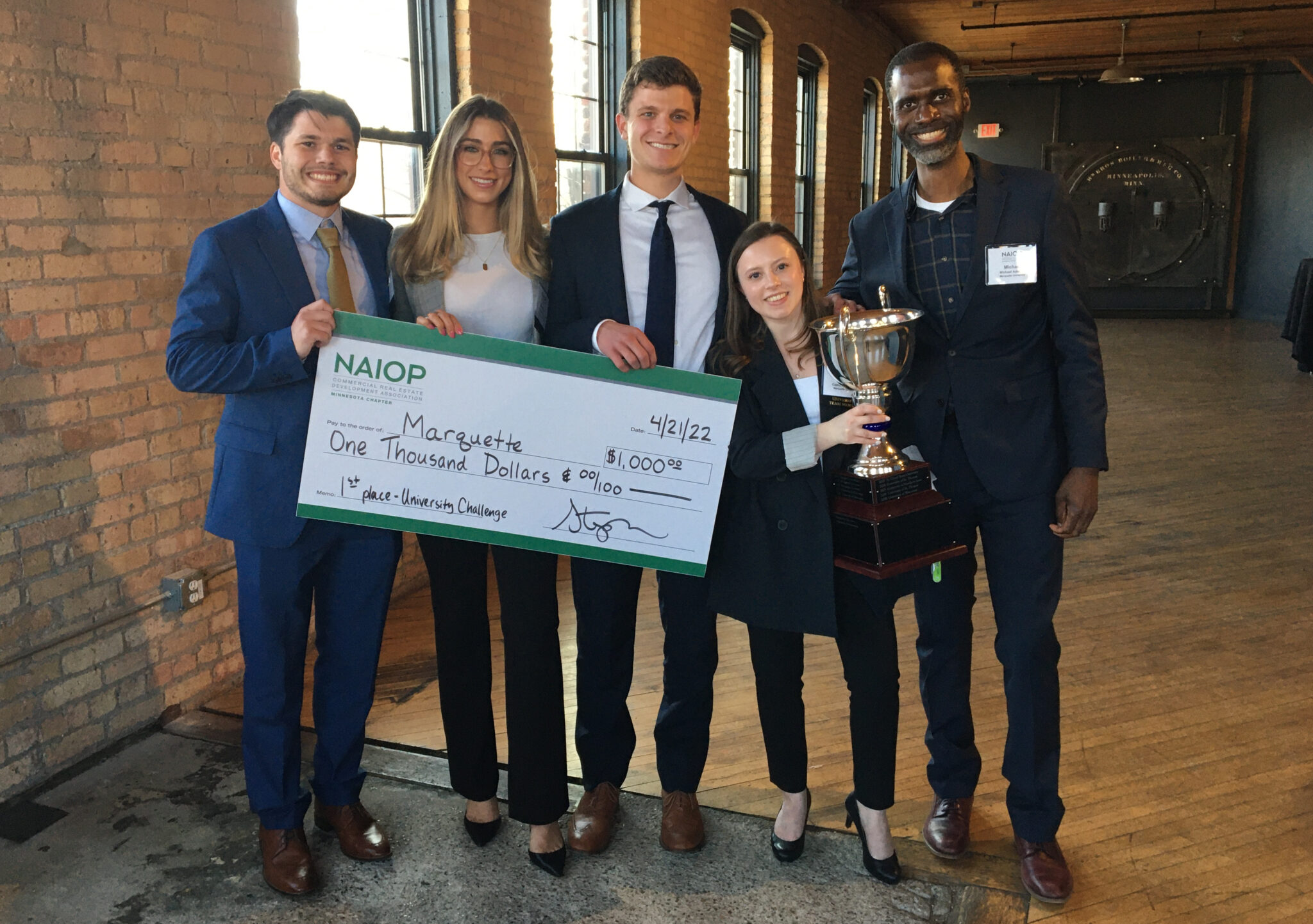 Marquette Business students take first place at real estate