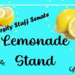 Staff Senate lemonade stand and donation drive for Backpack Program, Aug. 23