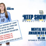 Marquette volleyball hosting Mental Health Awareness Match, Sept. 10