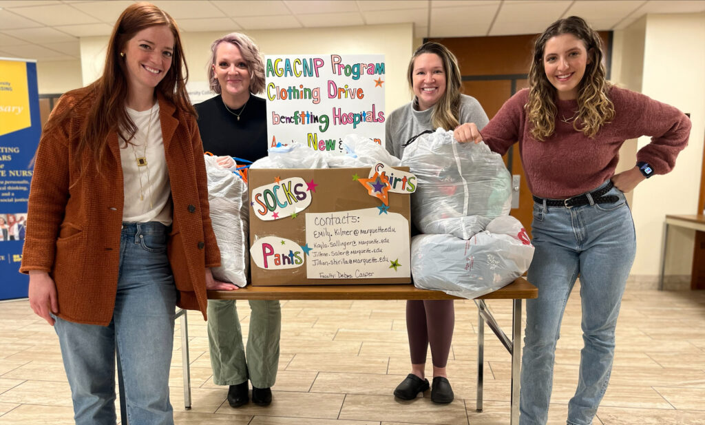 Nursing students organize clothing drive for discharged hospital ...