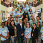 The group picture of the new faculty and staff members after convocation.