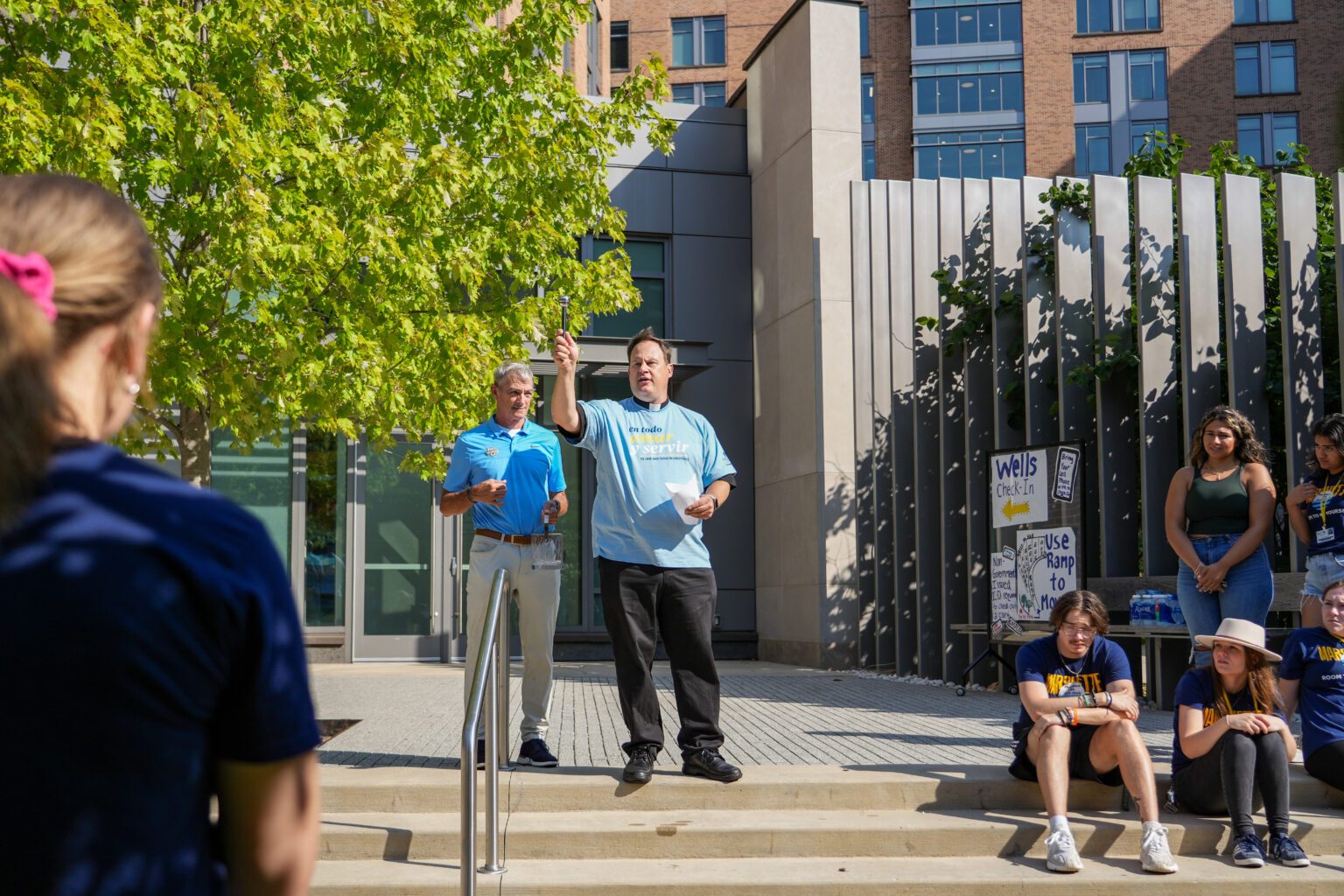 Move-in blessing from Rev. John Thiede, S.J. | Marquette Today