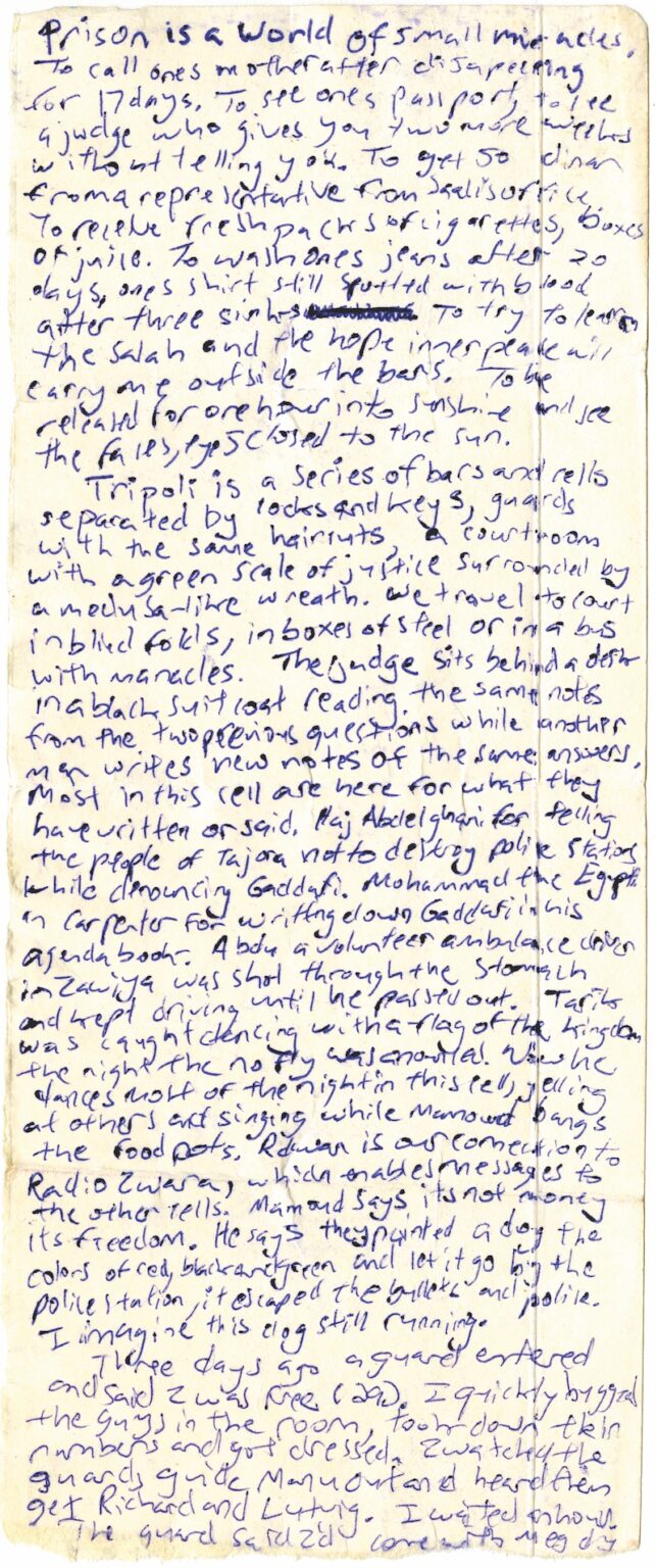 James Foley letter from prison