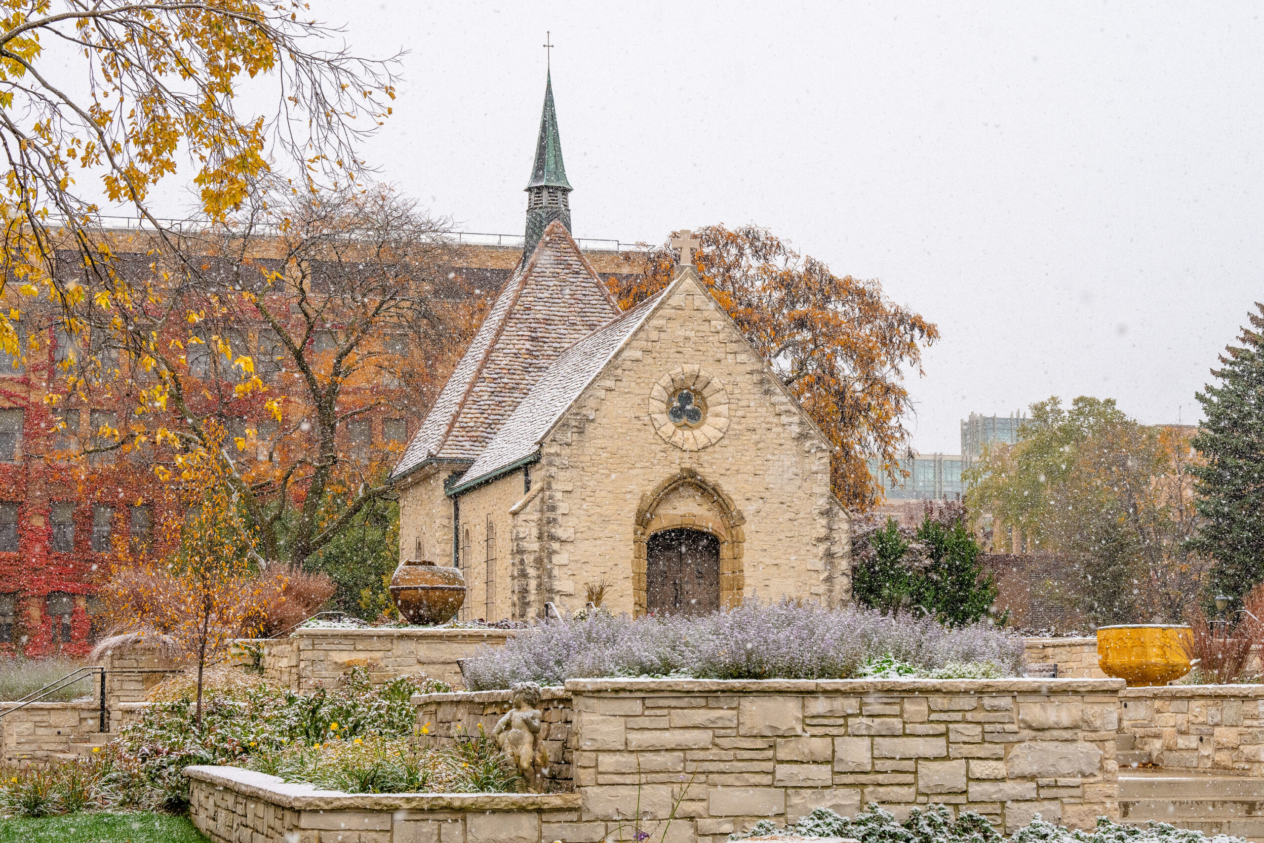 Marquette University on Instagram: Cheers to the Christmas season!  Marquette celebrates its annual tree lighting at the St. Joan of Arc Chapel  🎄 #WeAreMarquette