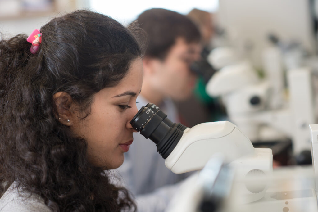 College of Arts and Sciences, biological sciences, lab, Lisa Petrella, students