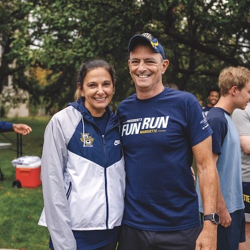 2023, President's Fun Run, Fun Run, Sarcoma Run, Fundraiser, Students Running, Run, Running, Lovell, President Lovell, Michael Lovell