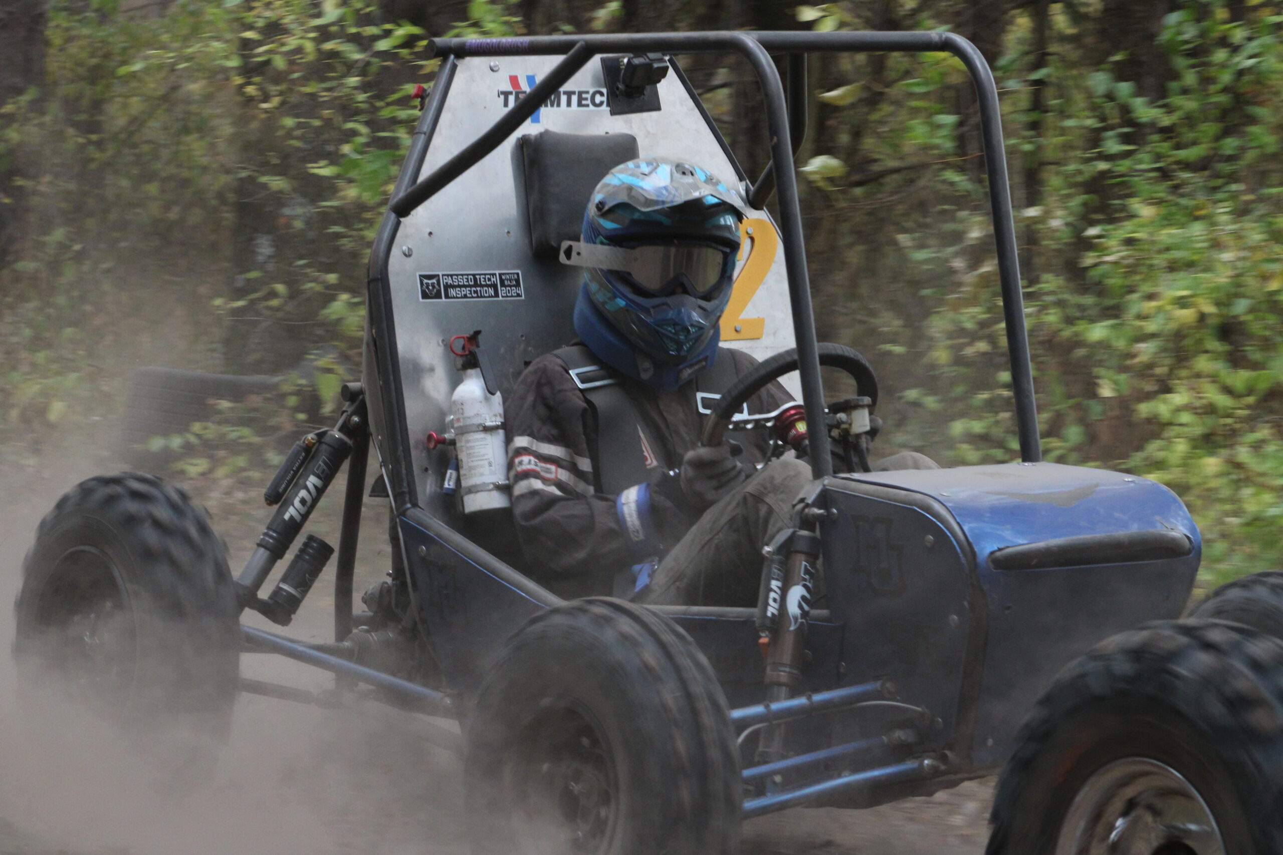 Marquette's off-road vehicle operated by a student driver