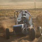 Marquette's off-road vehicle operated by a student driver