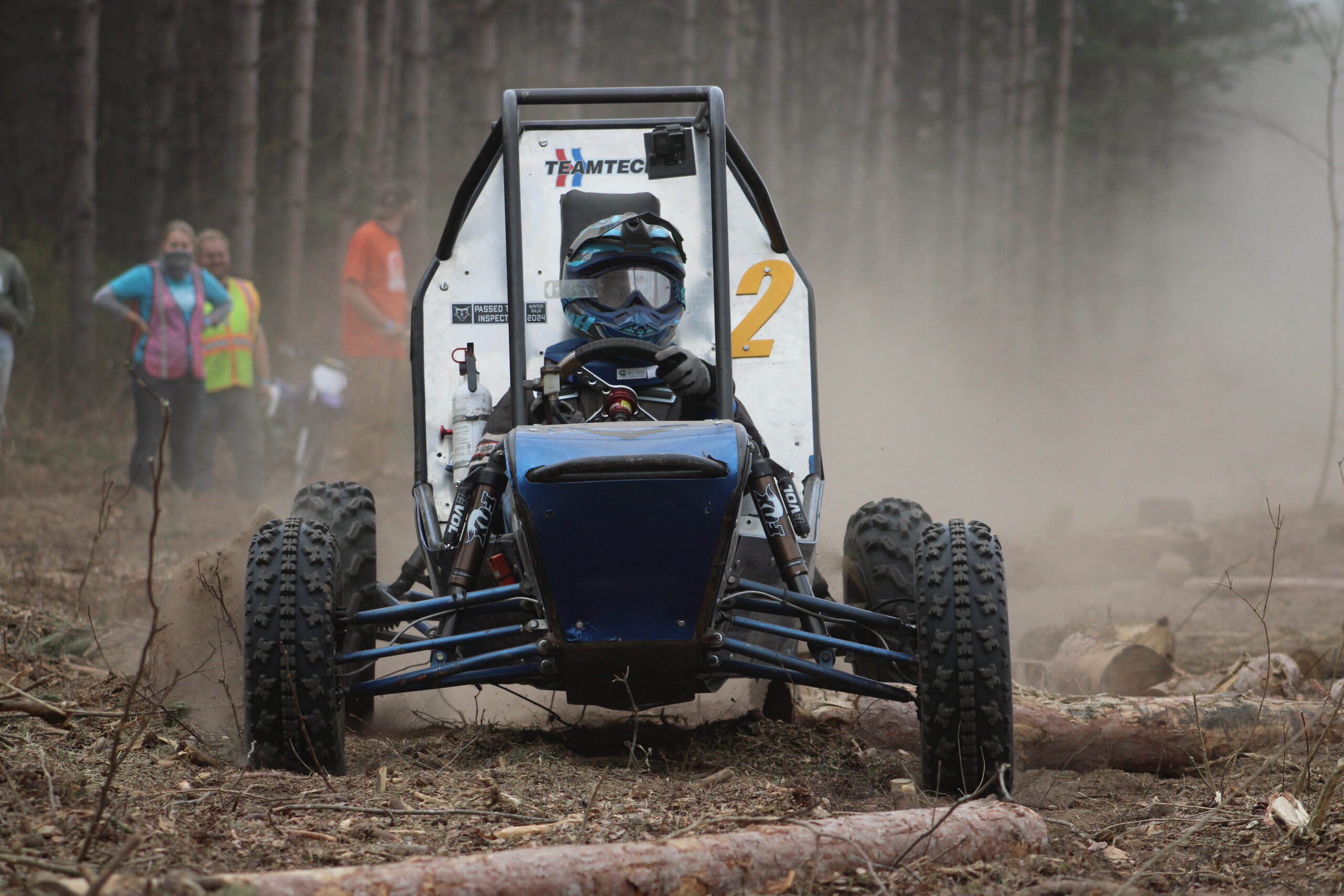 Marquette's off-road vehicle operated by a student driver