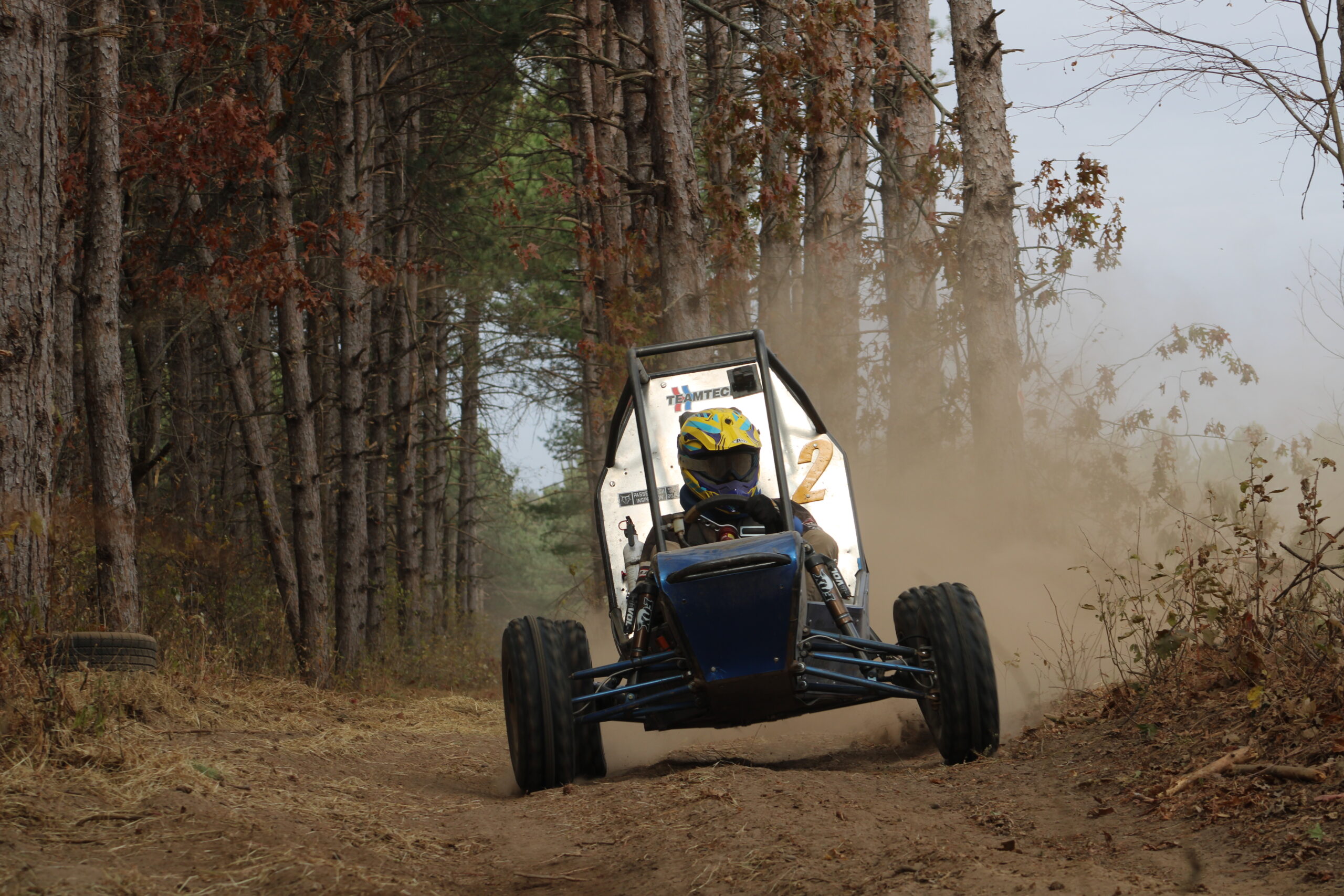 Marquette's off-road vehicle operated by a student driver