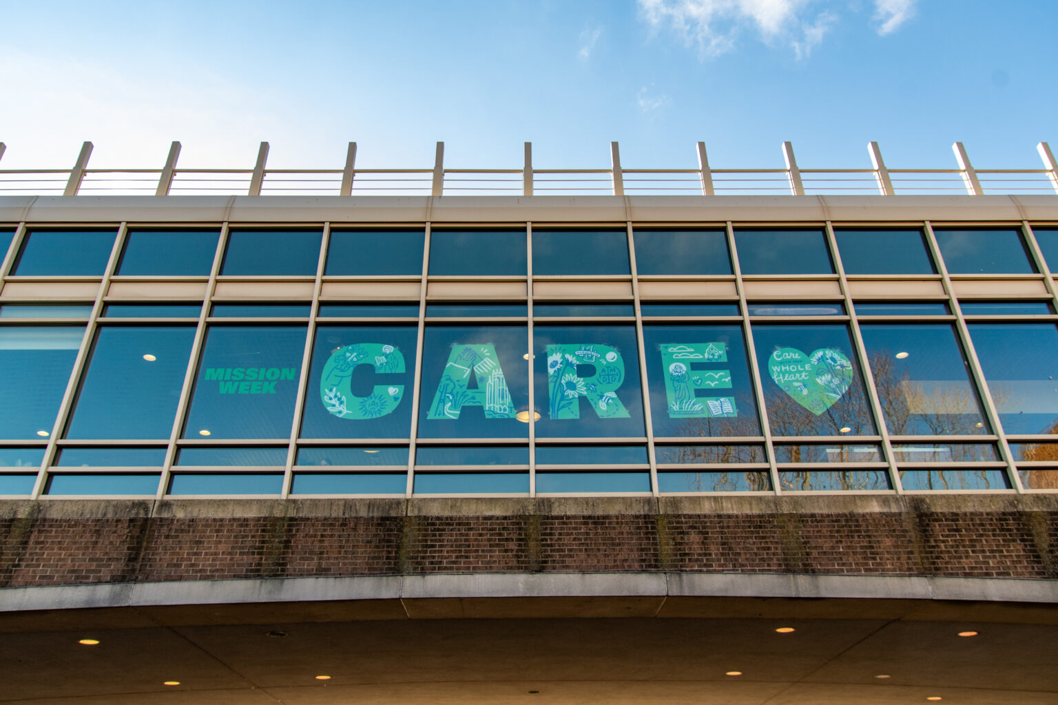 Mission Week theme on the Raynor Bridge