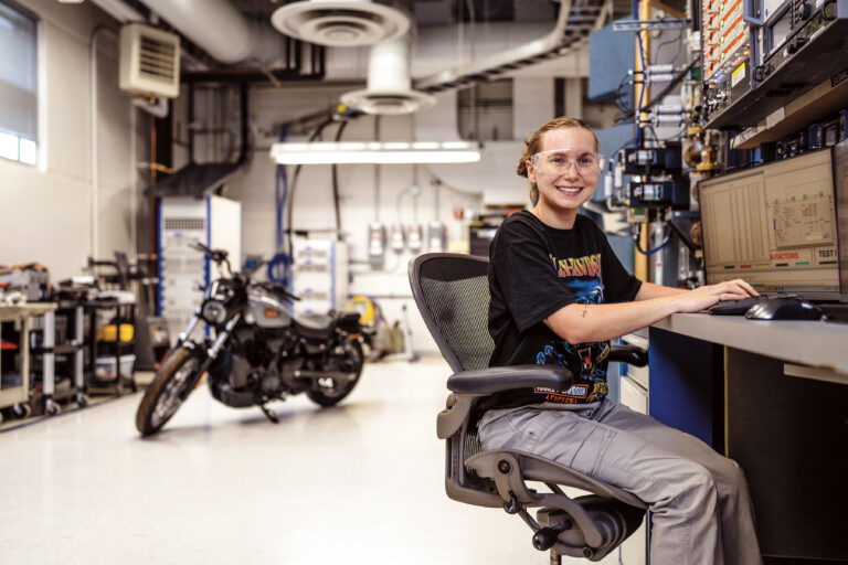 Anna LoFaro, co-op student at Harley