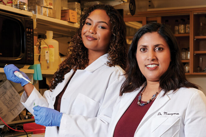 Dr. Anita Manogaran in research focused on aging, Natalia Beans