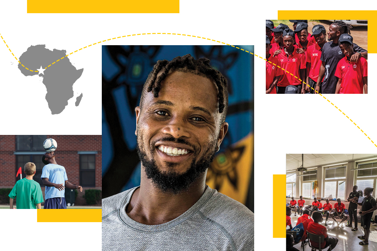 The long way home: Pro soccer star James Nortey turned culture coach