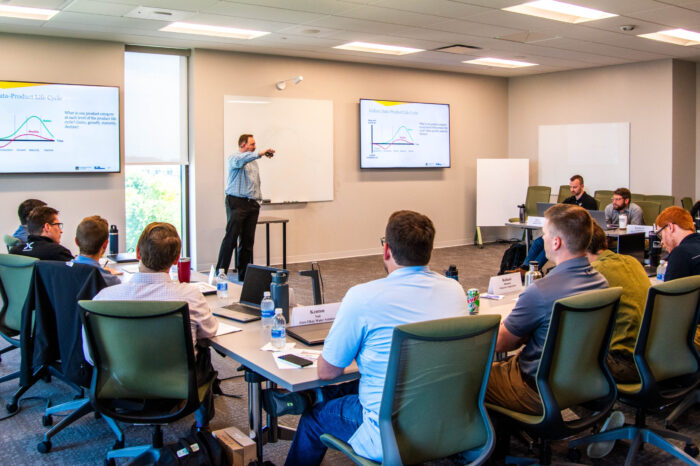 Professionals during a development course offered by Executive Education at Marquette University