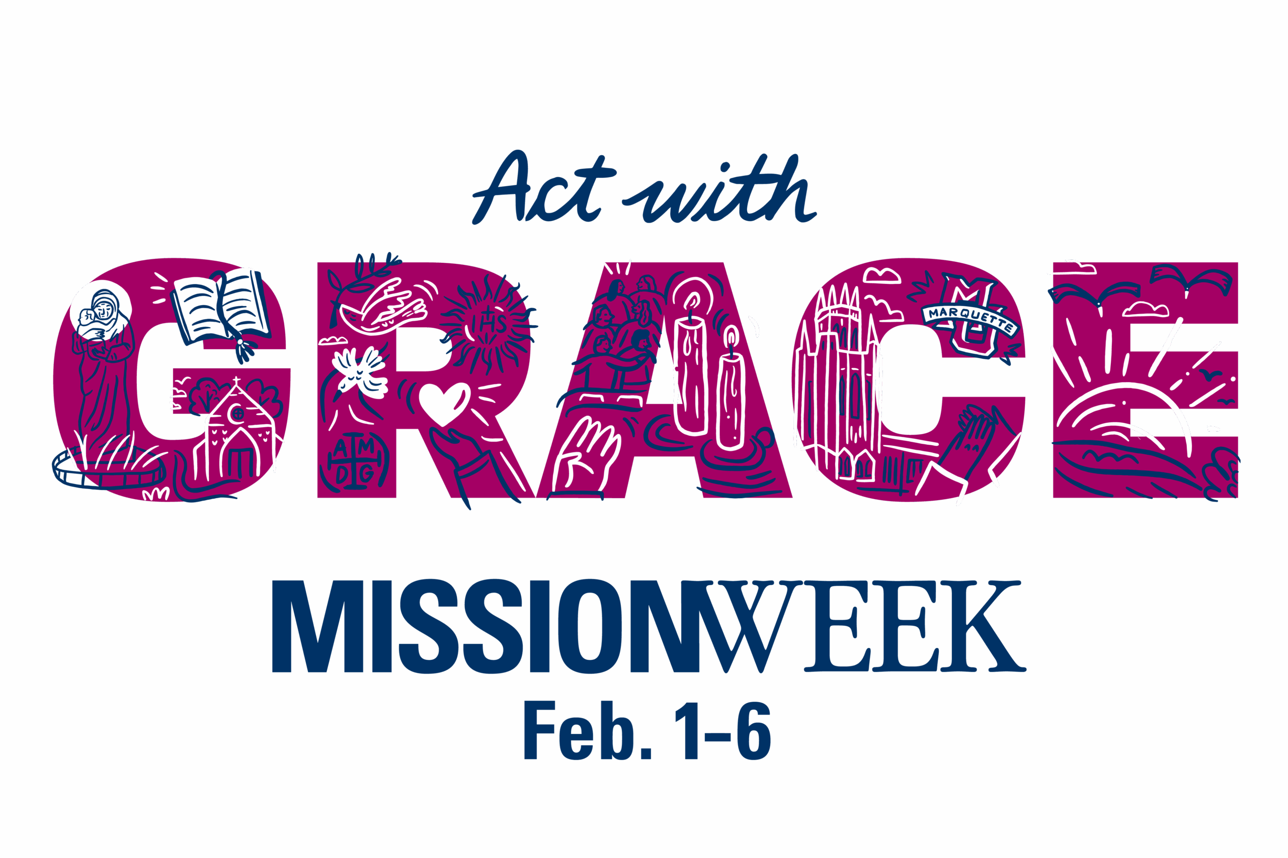 Mission Week Act with Grace graphic