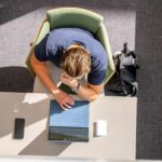 Marquette Business student studying with computer