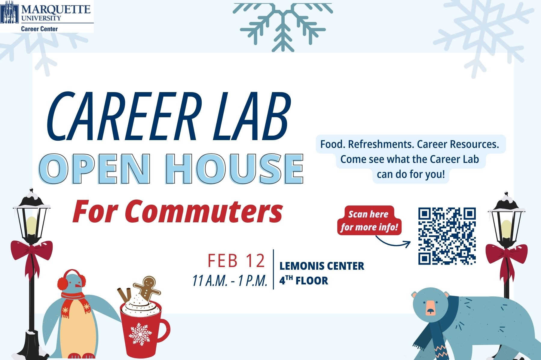 Commuter students invited to celebrate Career Lab anniversary, Feb. 12 