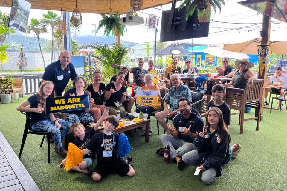 Encourage fellow Marquette supporters to attend National Marquette Day regional game-watching parties, Feb. 7