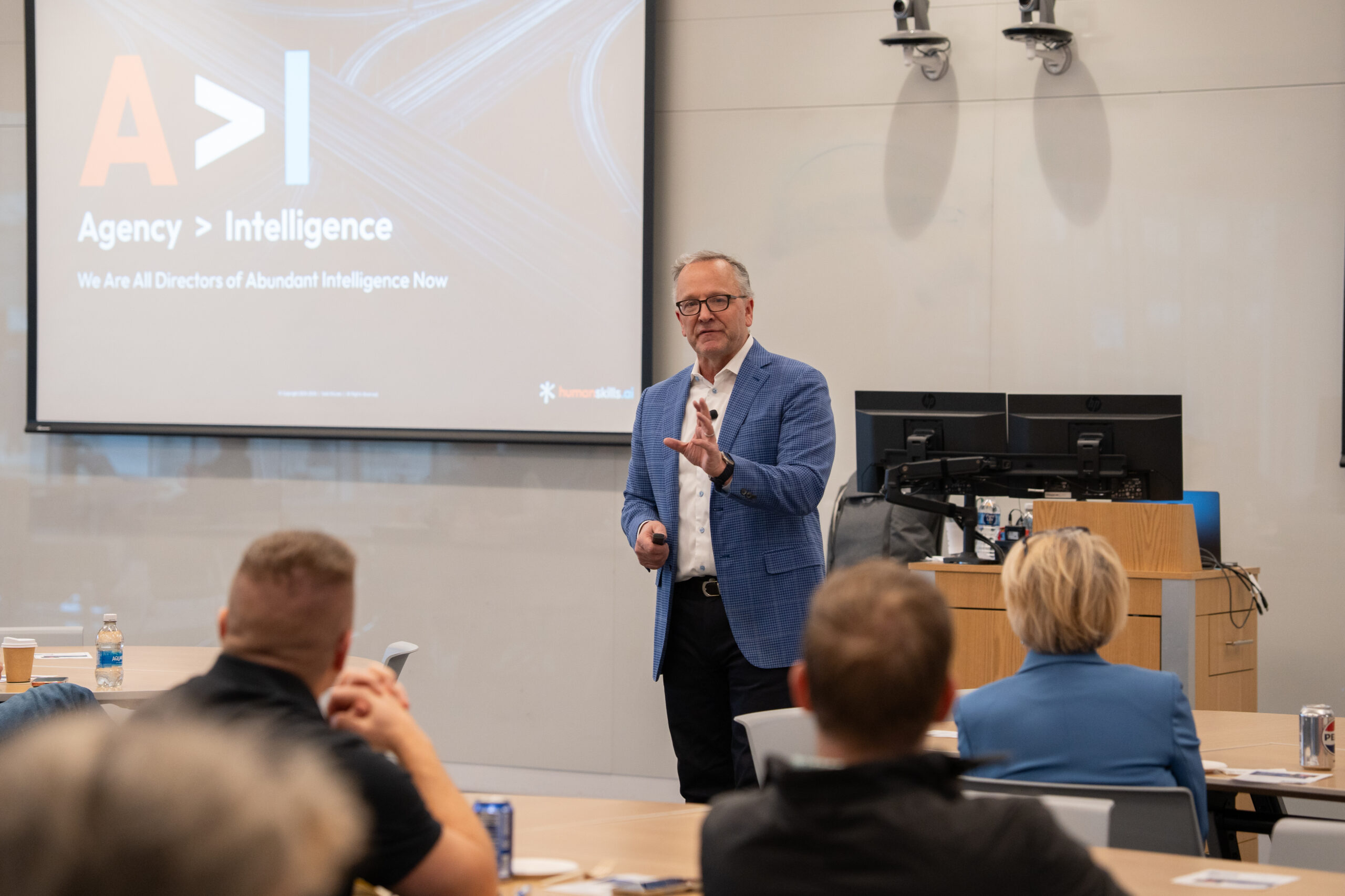 Todd McClees facilitates "Introduction to AI Agility" training session