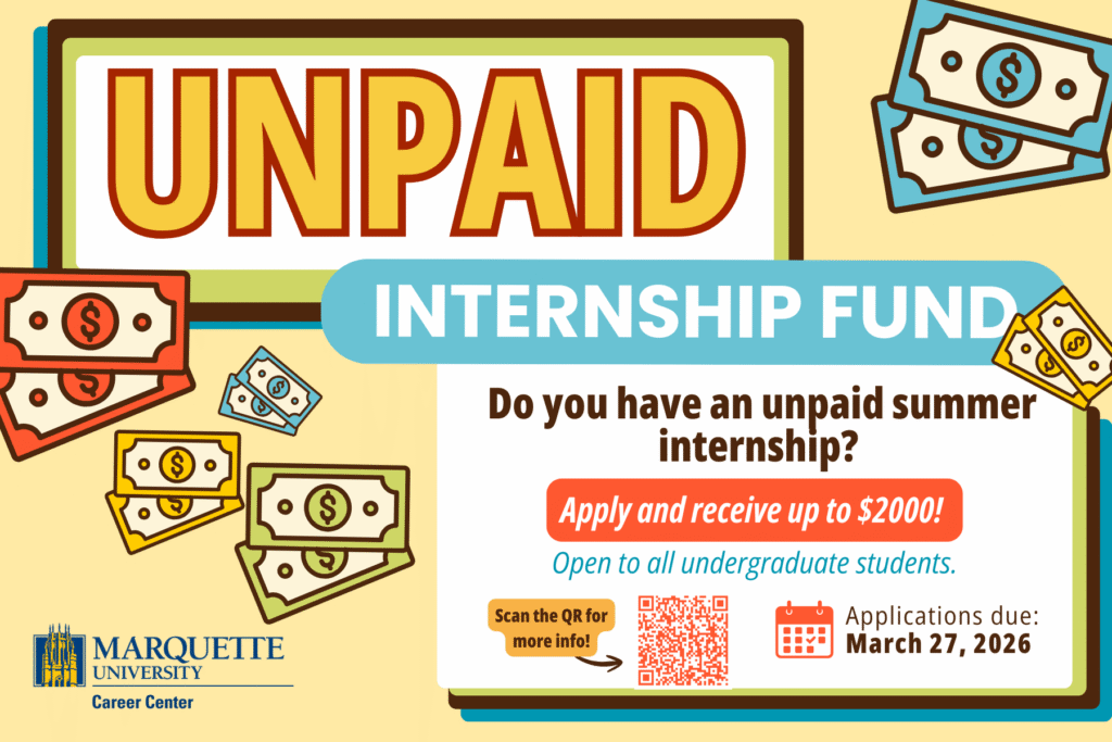 Program Will Offer Career Center offers Unpaid Intern Fund Program | Marquette Today