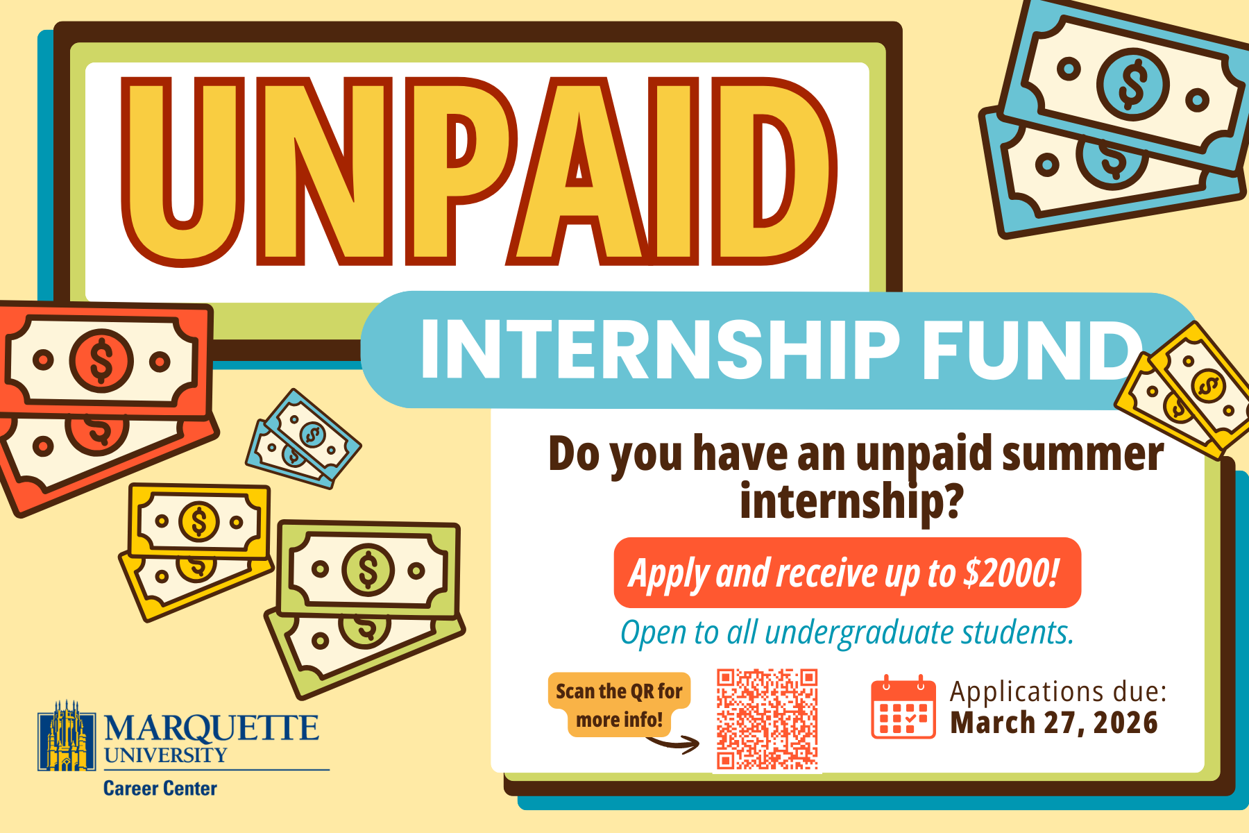 Career Center offers Unpaid Intern Fund Program 