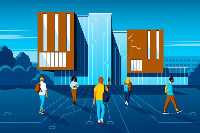 Marquette Business O'Brien Hall AI illustration