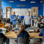 Phil and Marko teaching in the Omron Lab.