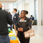 Marquette Business student connects with employers at career fair