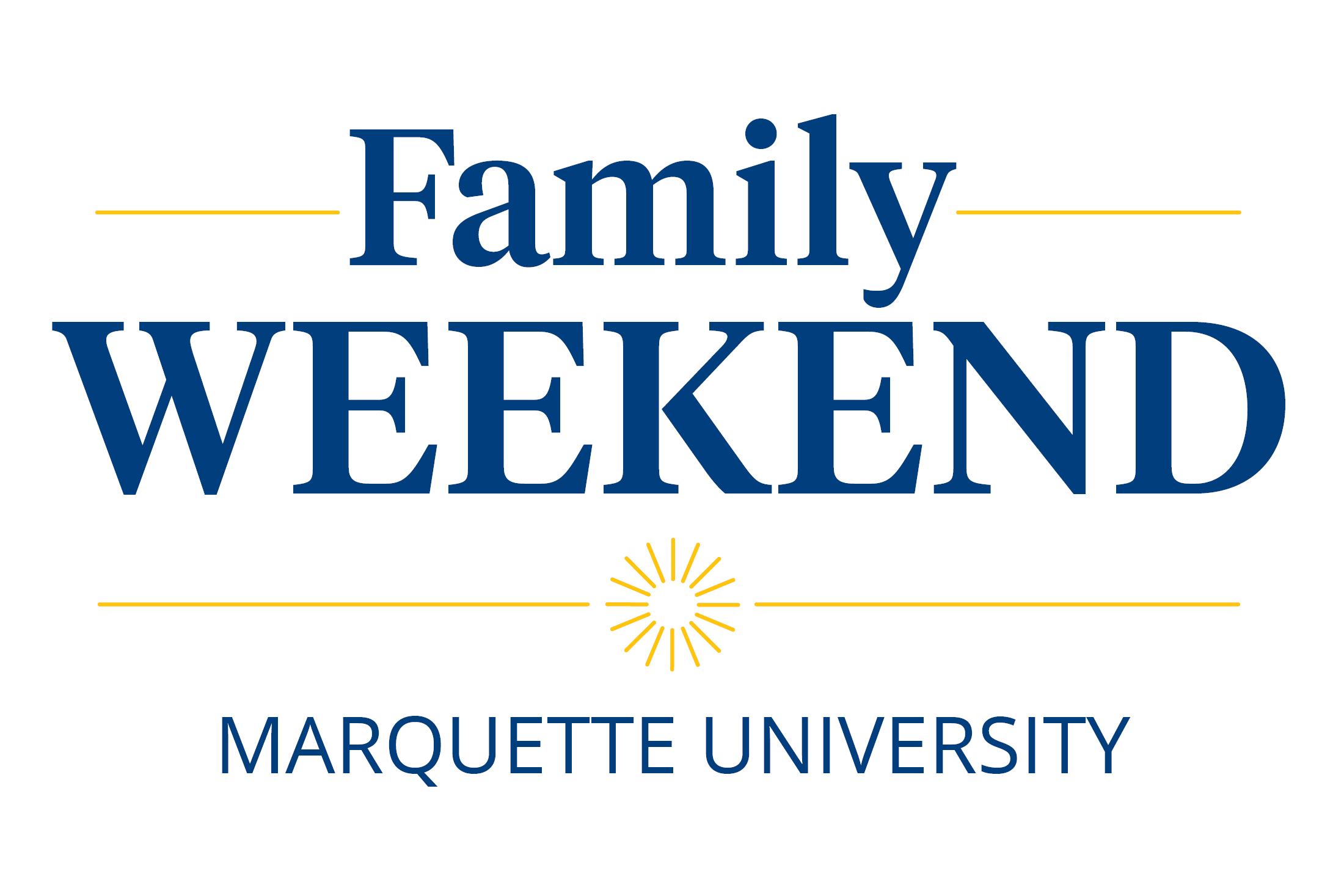 Family Weekend, Sept. 25-27