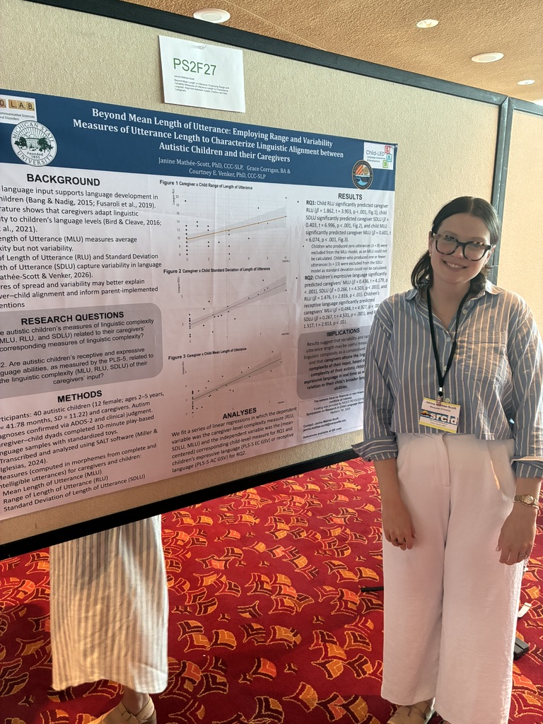 Janine Mathée-Scott presenting one of her research posters.